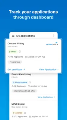 Internshala android App screenshot 1